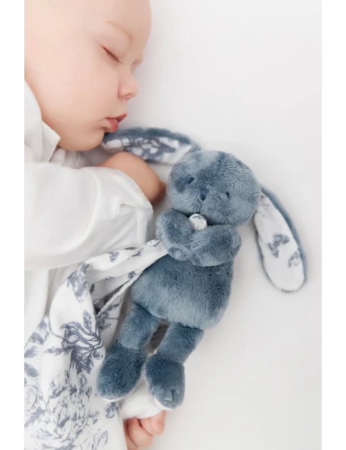 Doudou Lapin - Toile de Jouy