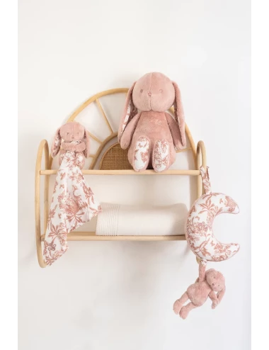 Doudou Lapin - Toile de Jouy