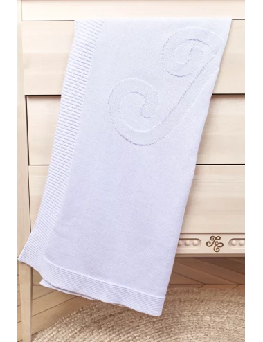Plaid en coton et cachemire - Monogram