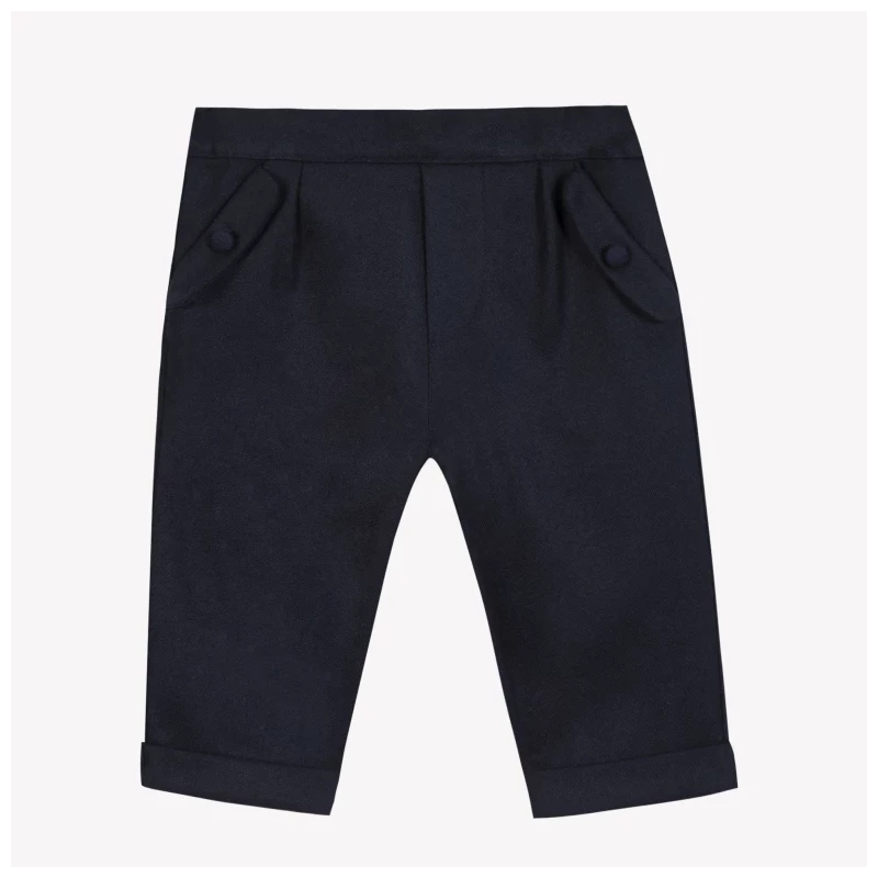 Pantalon - Marine en flanelle