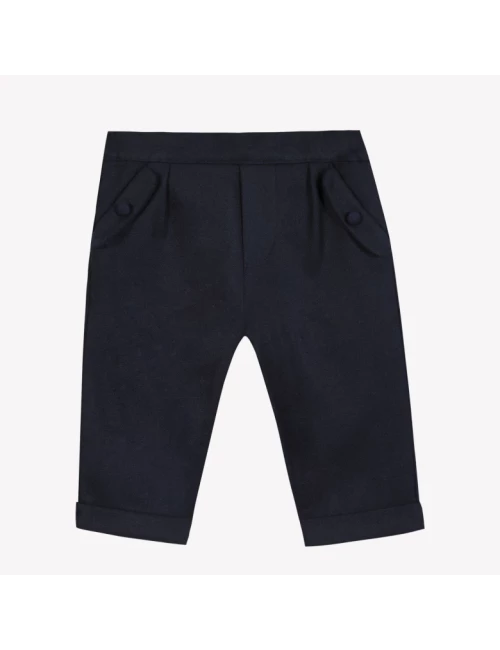 Pantalon - Marine en flanelle