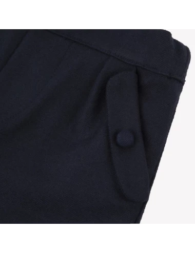 Pantalon - Marine en flanelle