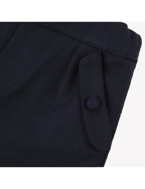 Pantalon - Marine en flanelle