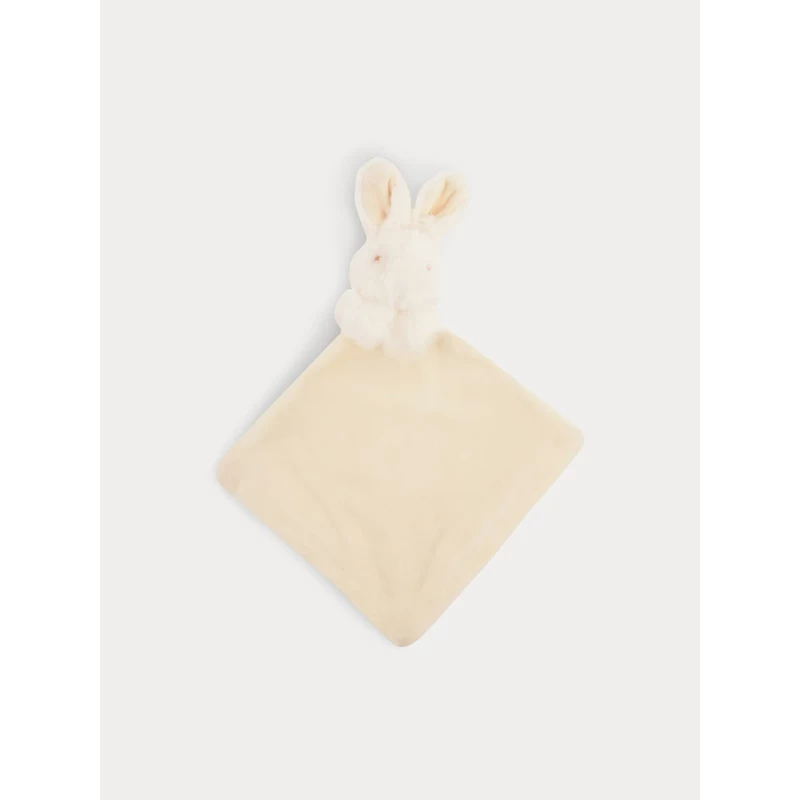 Doudou lapin en fausse fourrure - Blanc lait