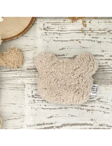 Bouillotte Ours Moumoute Beige Clair