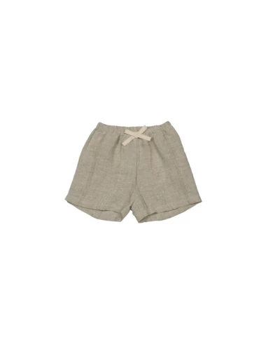 Textured Linen Baby Shorts