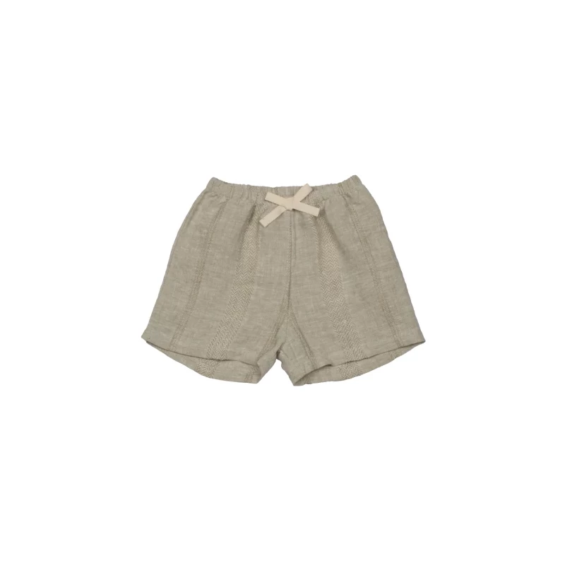 Textured Linen Baby Shorts