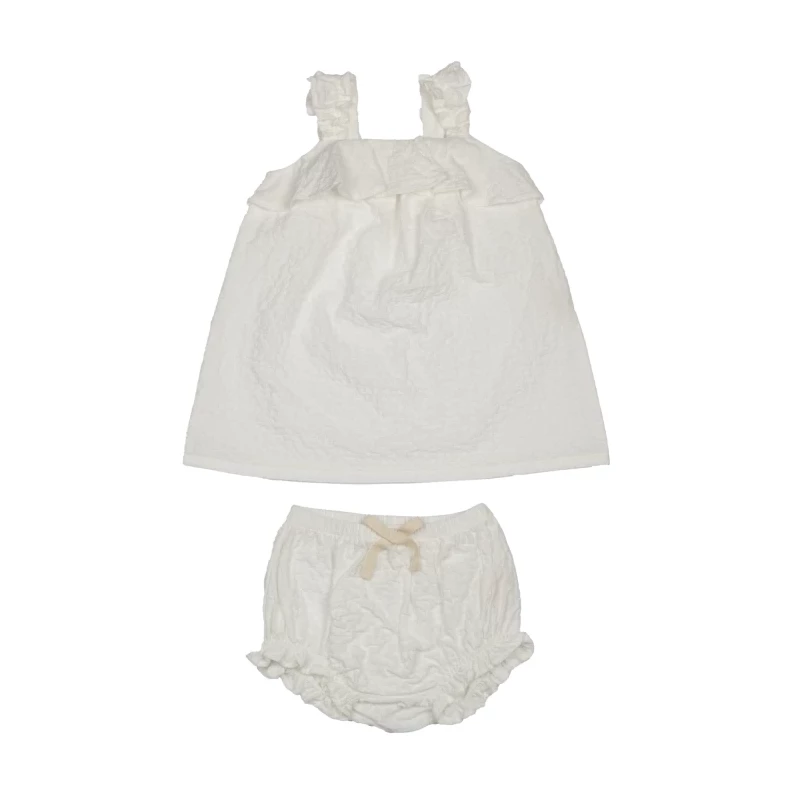 Soft Seersucker Baby Dress