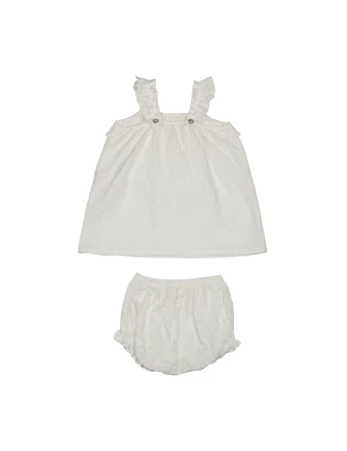 Soft Seersucker Baby Dress