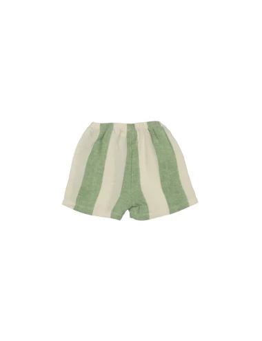 Striped Linen Baby Shorts