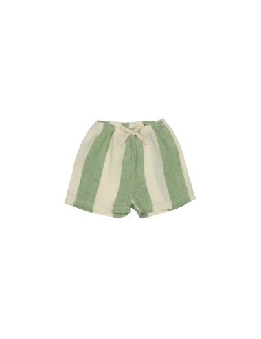Striped Linen Baby Shorts