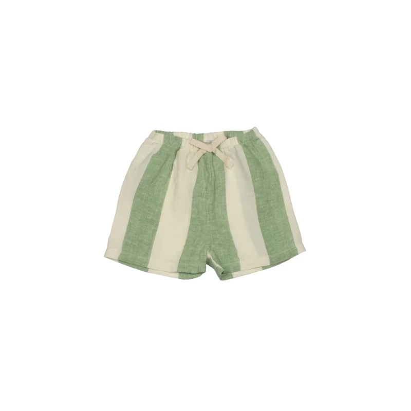 Striped Linen Baby Shorts