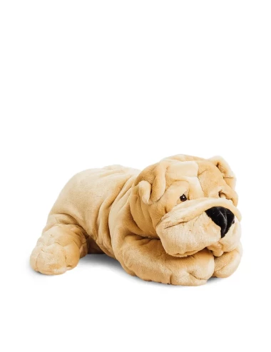 Chien Hector Plissé Miel 65 cm