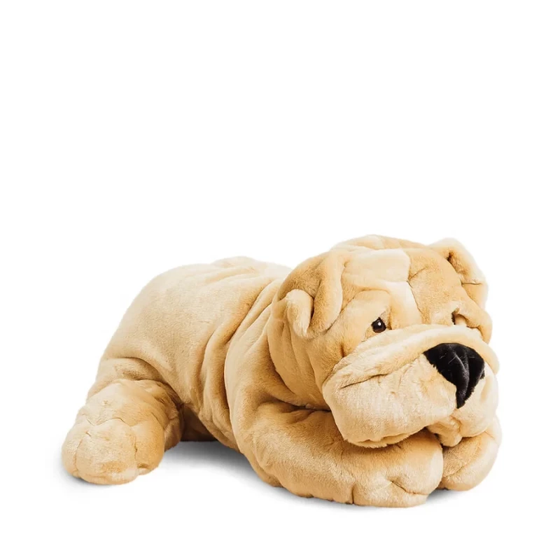 Chien Hector Plissé Miel 65 cm
